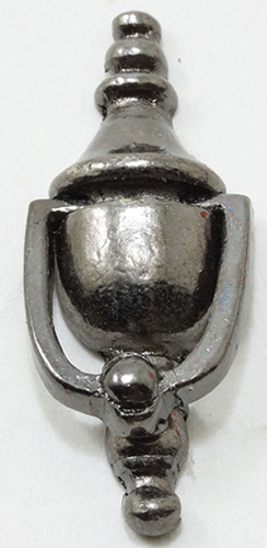 Dollhouse Miniature WORKING DOOR KNOCKER, BLACK, 1Pc
